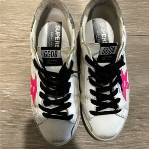 GOLDEN GOOSE SUPERSTAR SNEAKER PINK & WHITE SIZE 38